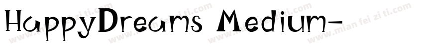 HappyDreams Medium字体转换